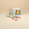 Colorful wooden DIY bean puzzle house jigsaw puzzle toy, trendy handmade bean puzzle board Specification image